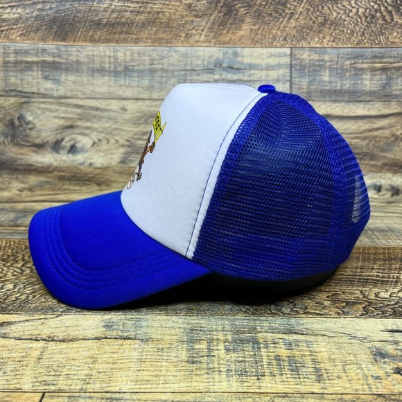 Pittsburg Pirates Mens Trucker Hat Blue Snapback 1952 Vintage Logo Baseball Cap - Picture 4 of 8